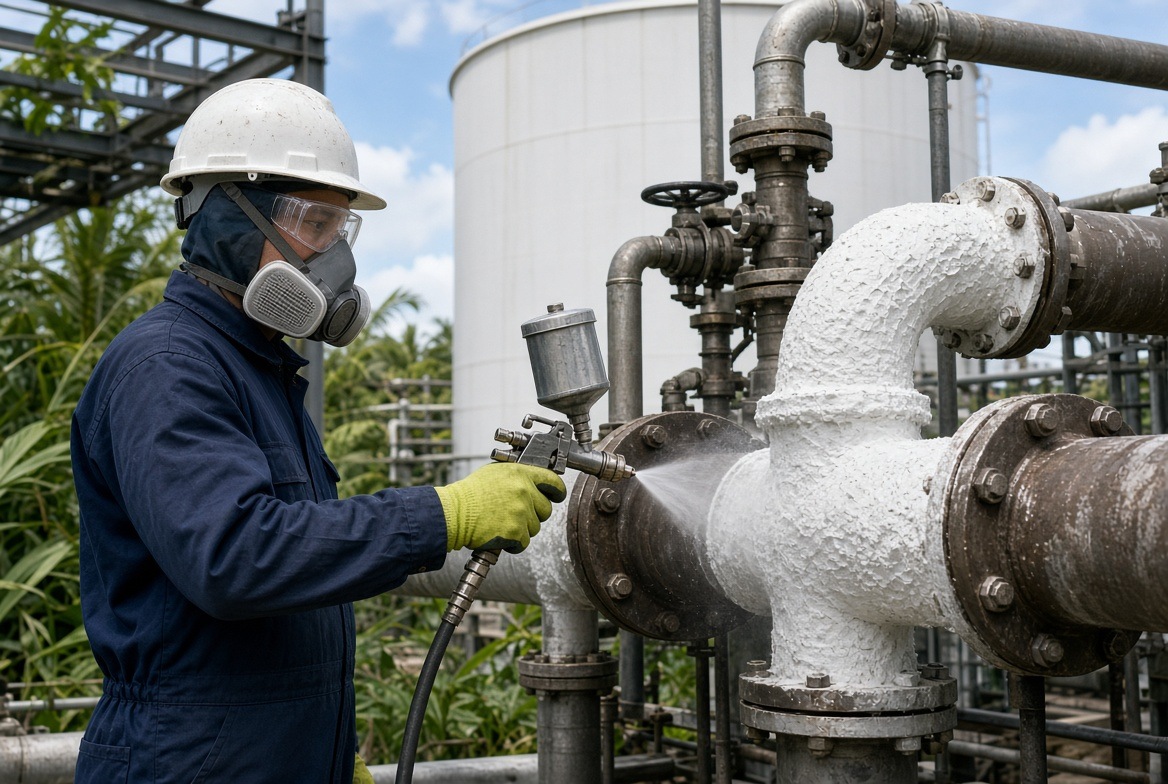 Industrial valve and flange handheld spray